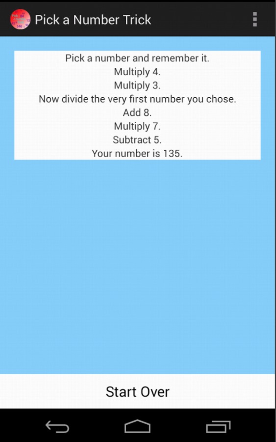 Pick a Number Trick截图2