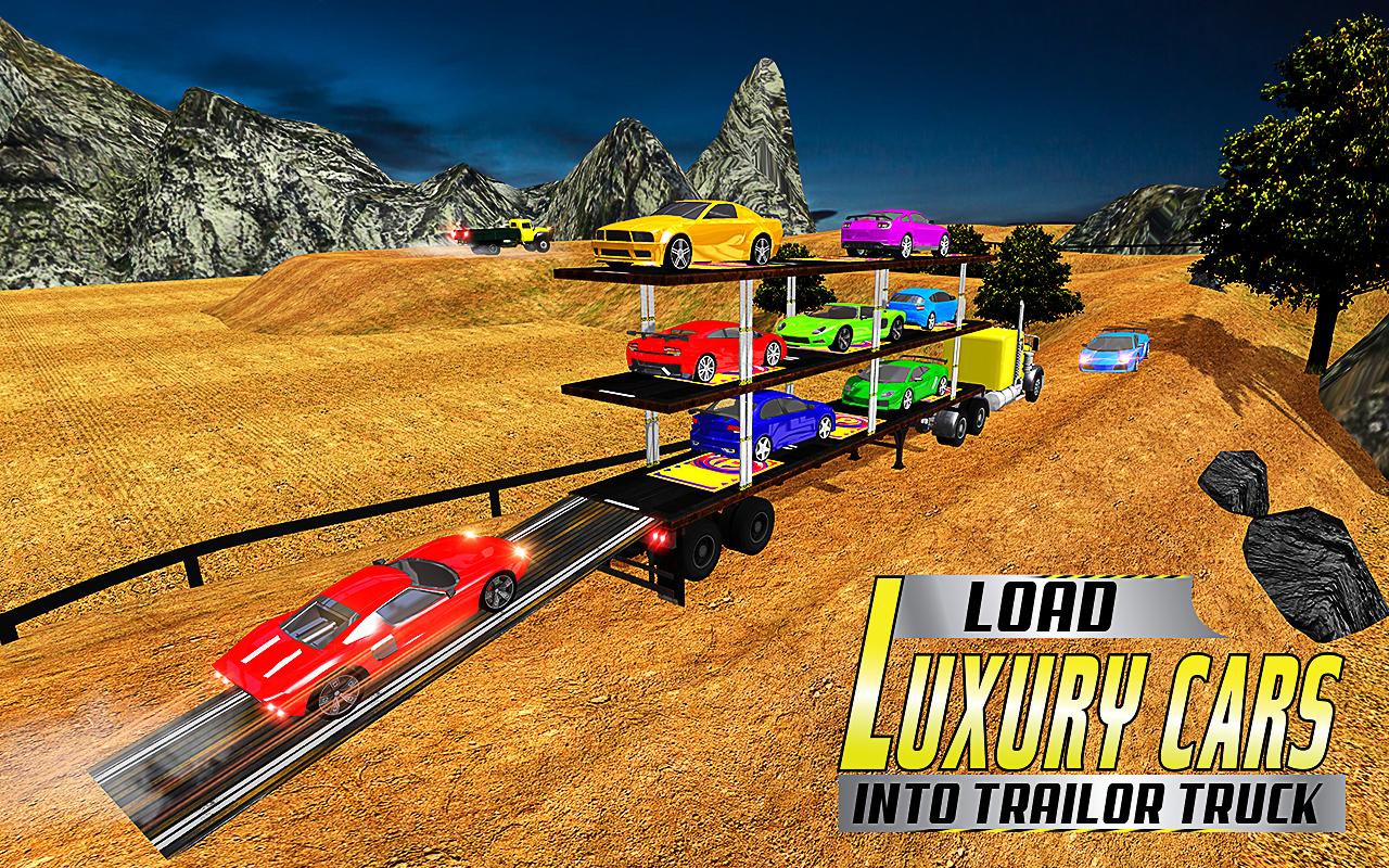 Offroad Car Transport Trailer Sim: Transport Games截图2