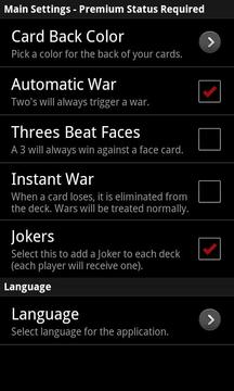 War (Card Game)截图