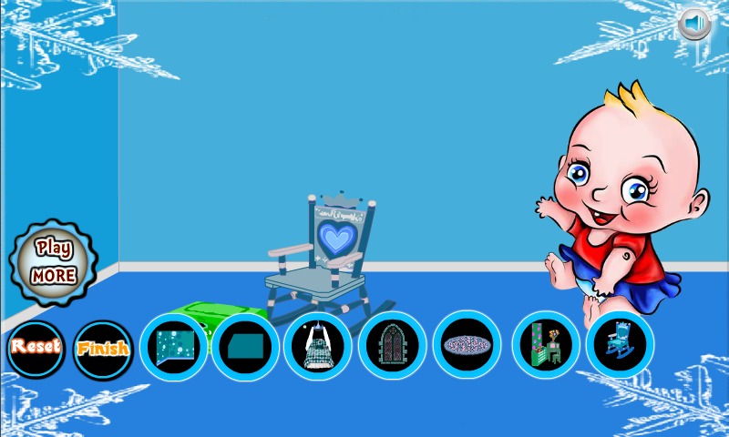 Frozen Princess Baby Room Game截图2