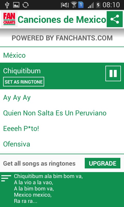 Mexico - Canciones del Mundial截图2