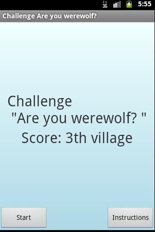 Challenge "Are you werewolf?"截图1