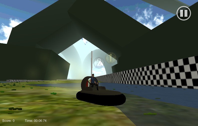 3D Hovercraft Racing (Beta)截图4