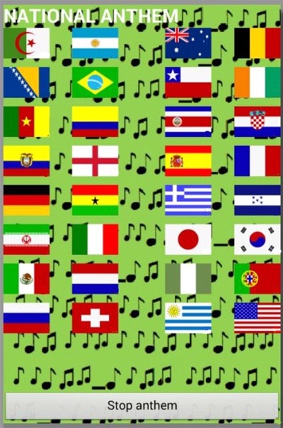 Anthems Worldcup 2014 Brasil截图2