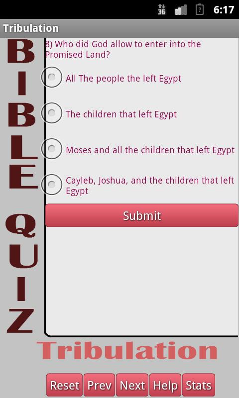 Tribulation Bible Quiz截图5