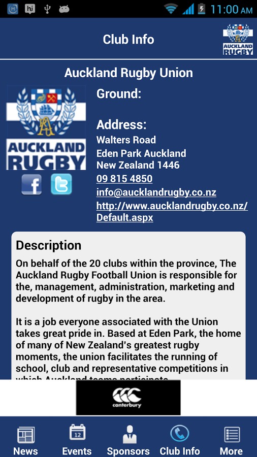 Auckland Rugby Football Union截图5