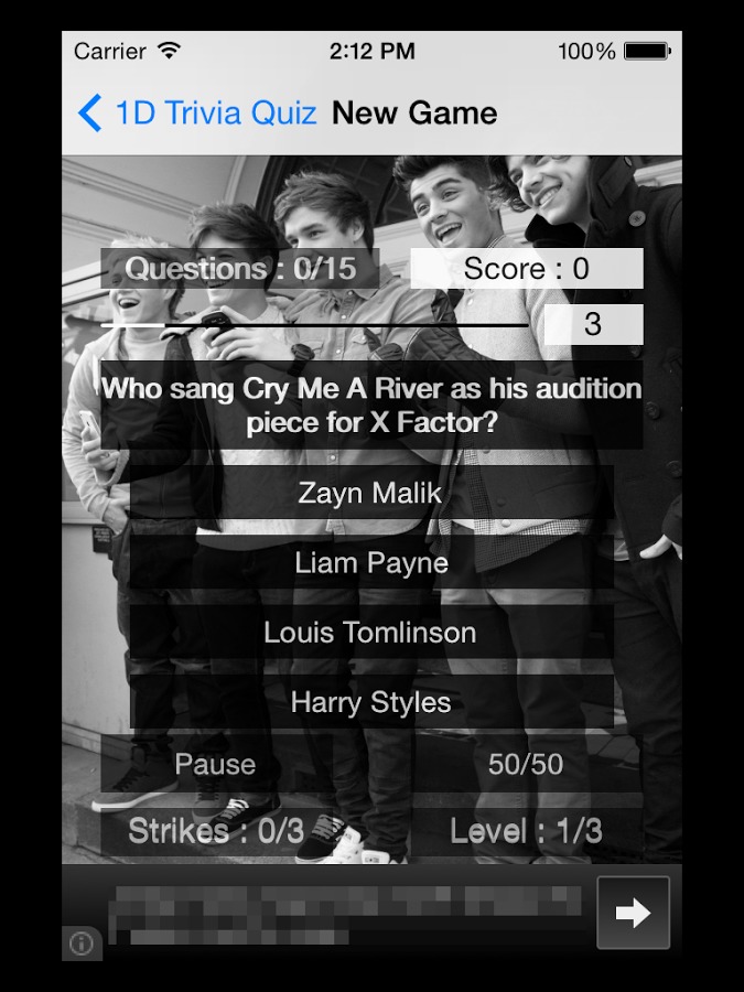 1D - One Direction Trivia Quiz截图2