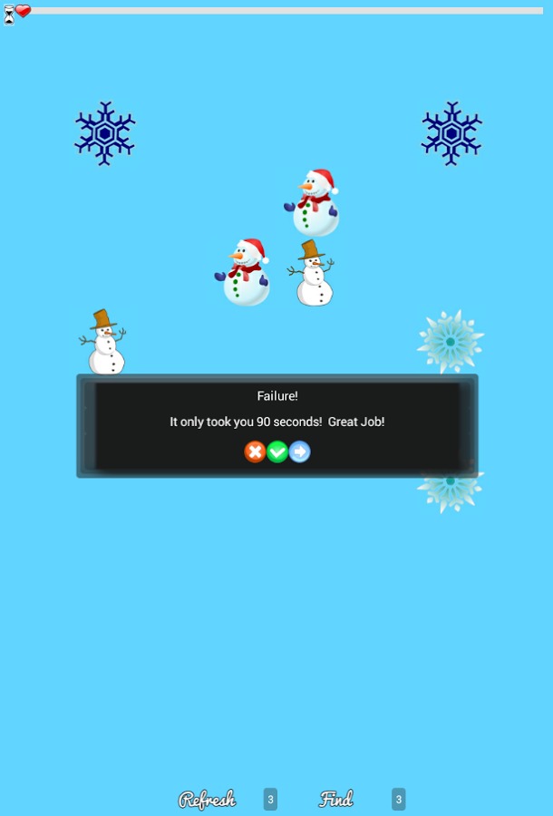 Frozen Snowman Search截图3