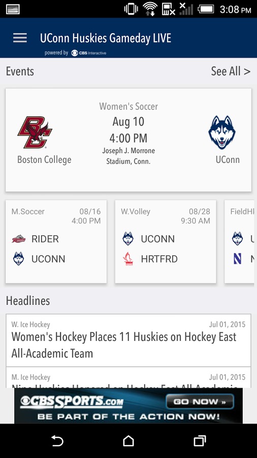 UConn Huskies Gameday LIVE截图1