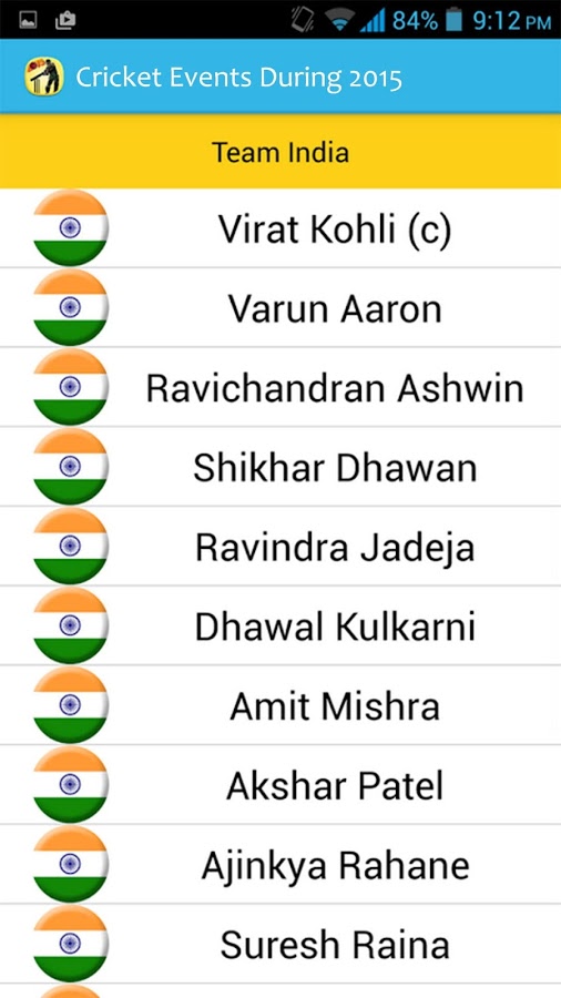 Cricket Events During 2015截图2