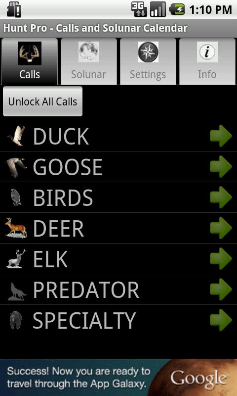 Hunt Pro - Calls and Solunar截图3