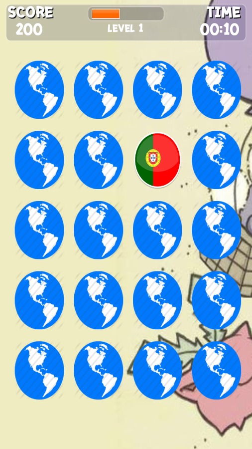 world flag memory match截图2