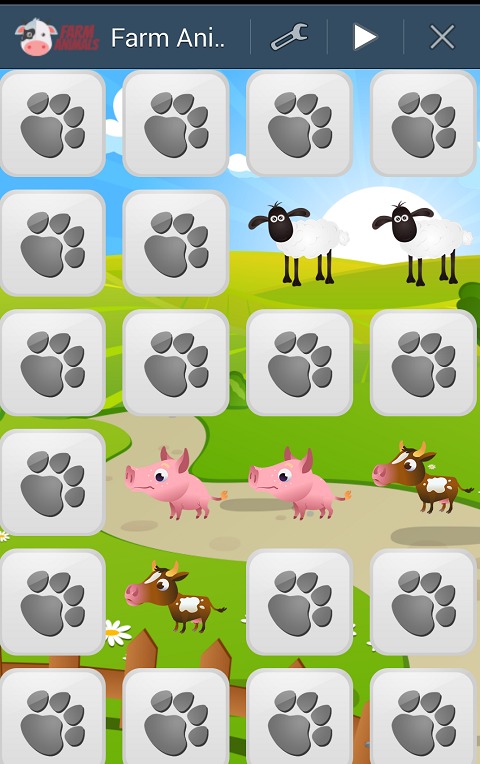 Matching Game Farm Animals截图4