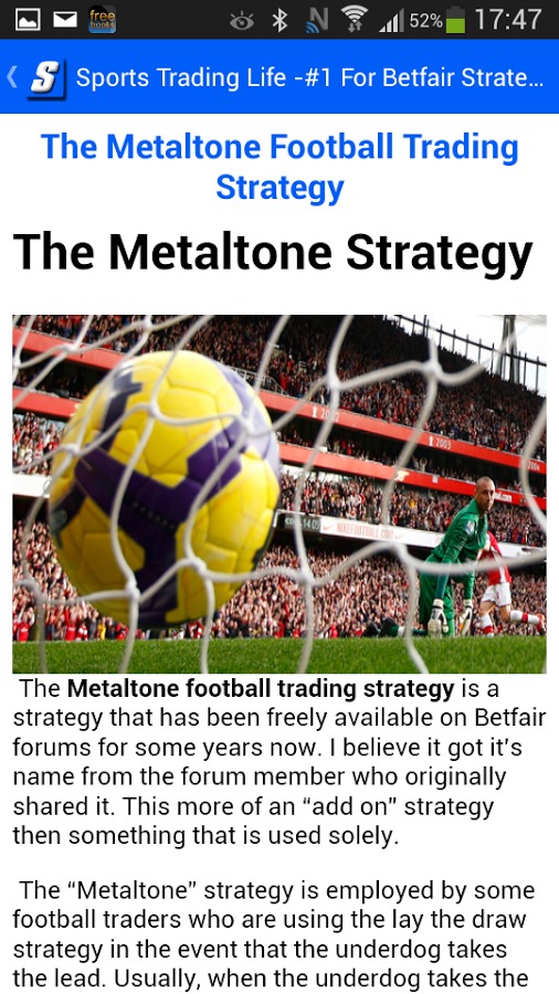 Betfair Trading Strategies截图3