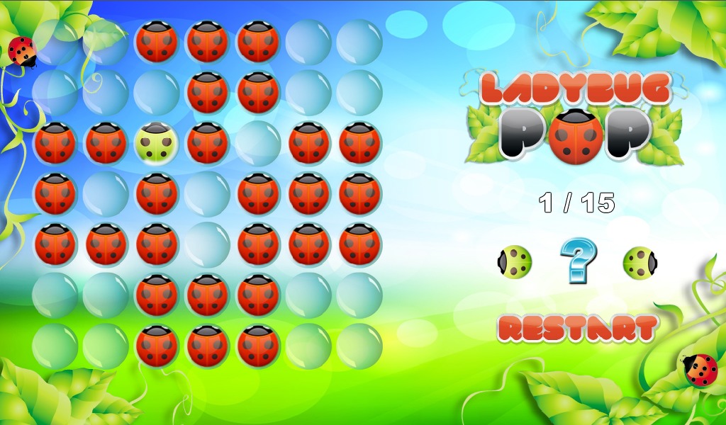 FREE Marble Solitaire LadyBug截图2