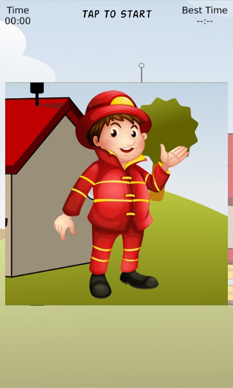 Fireman Samy Sliding Puzzle截图1