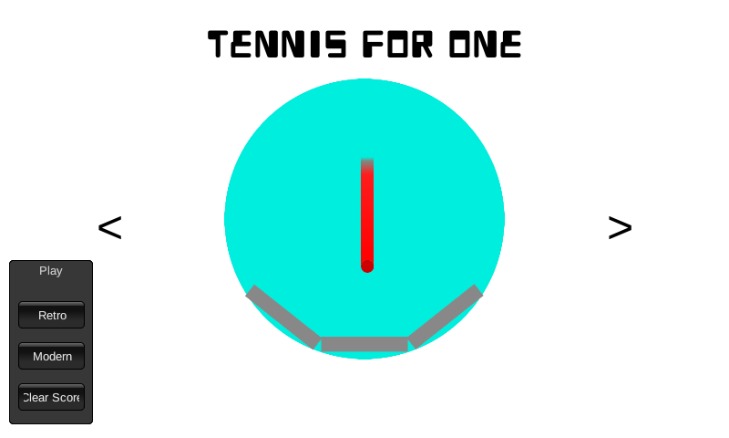 Tennis For One截图1