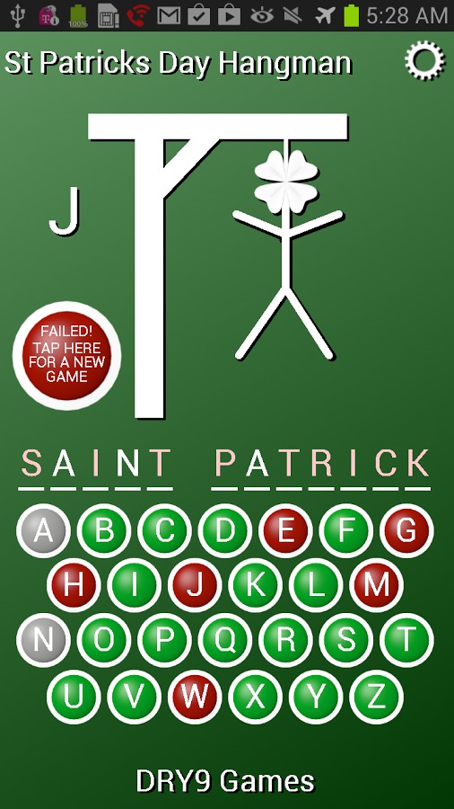 St Patrick's Day Hangman截图5