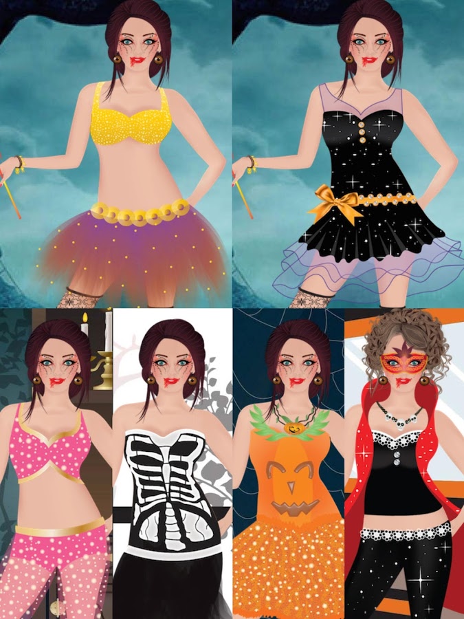 Halloween Girl Dress Up Game截图5