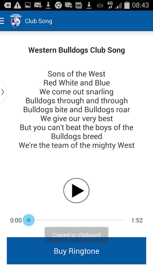 Western Bulldogs Official App截图3