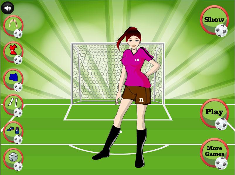 Girl Footballer Dressup截图4