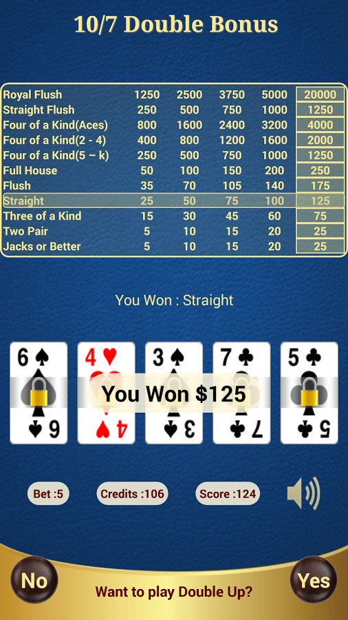 Double Bonus Poker (10/7)截图1
