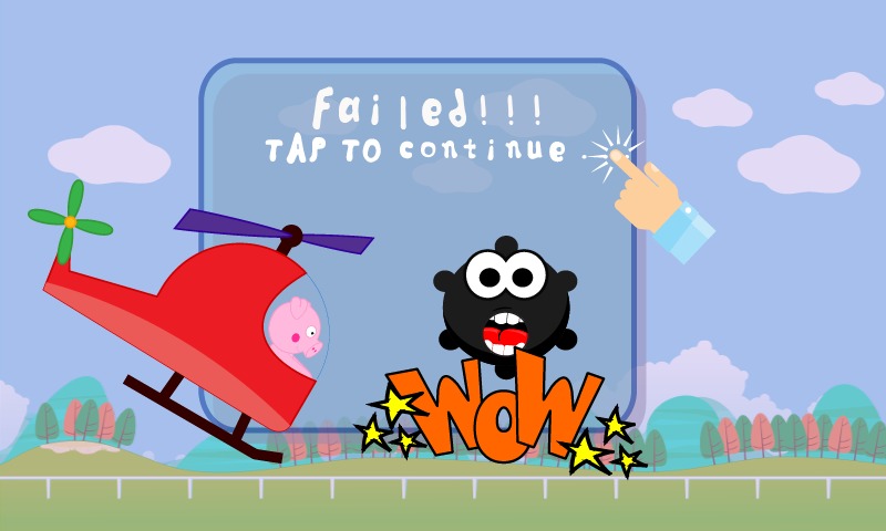 Peppie Pig Copter Racing Games截图4