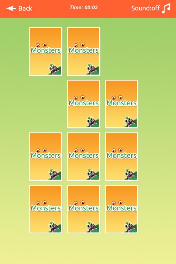 Monsters Memory Match Lite截图3