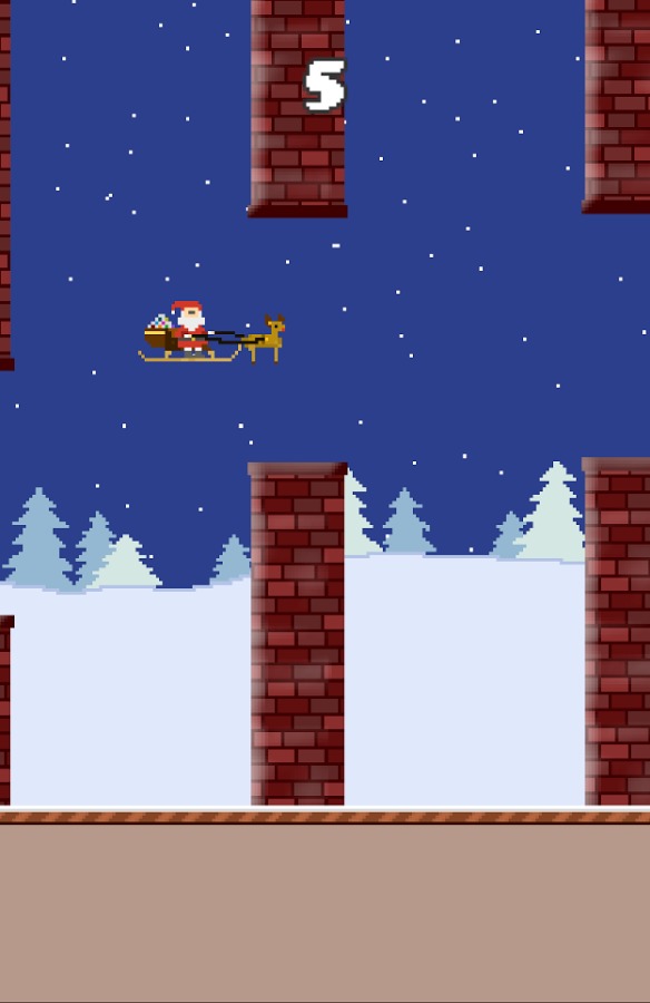 Flappy Santa.截图3