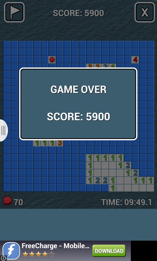 Battleship Minesweeper Game截图1