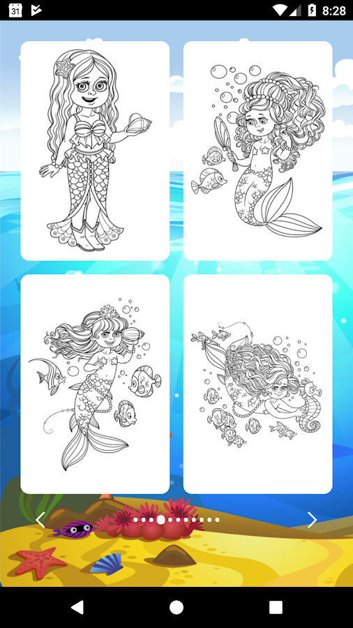 Mermaids Game Coloring截图1