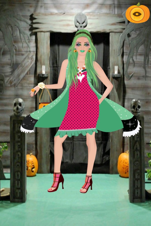 Halloween Girl Dress Up Game截图3