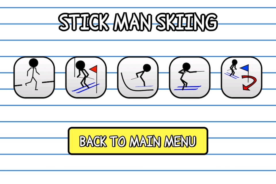 Stick Man Sports Ski Games截图5