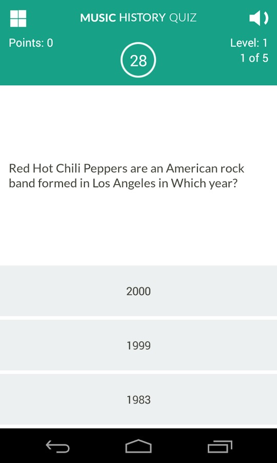 Music History Quiz Game截图3