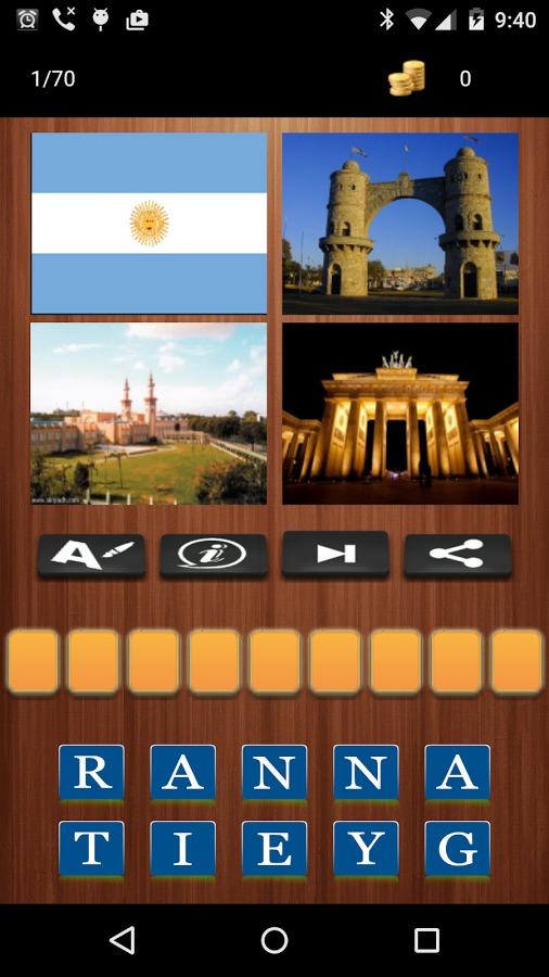 4 Pics 1 Country Quiz截图3