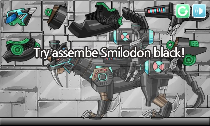 Dino Robot - Smilodon Black截图1