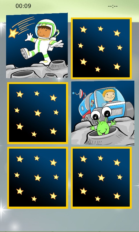 Astronaut Boy Memory Puzzle截图1