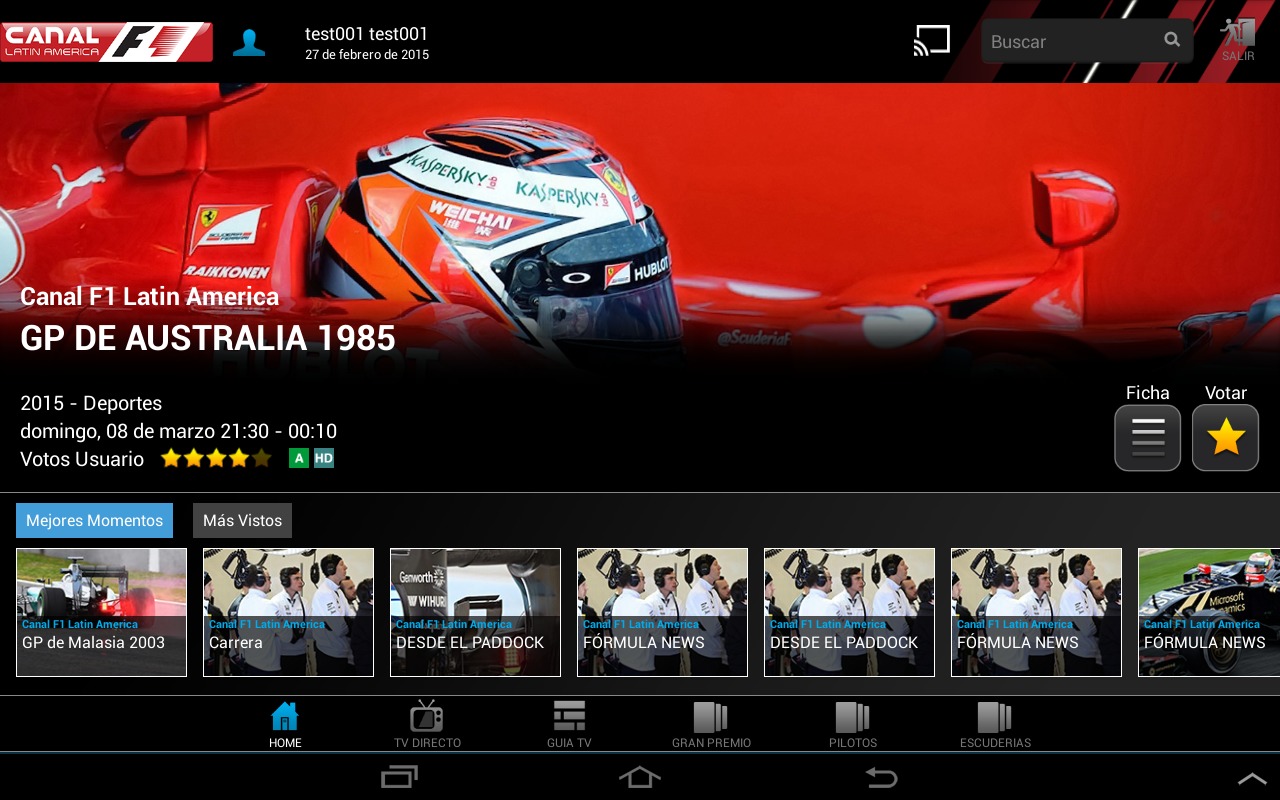 Canal F1 Latin America截图3