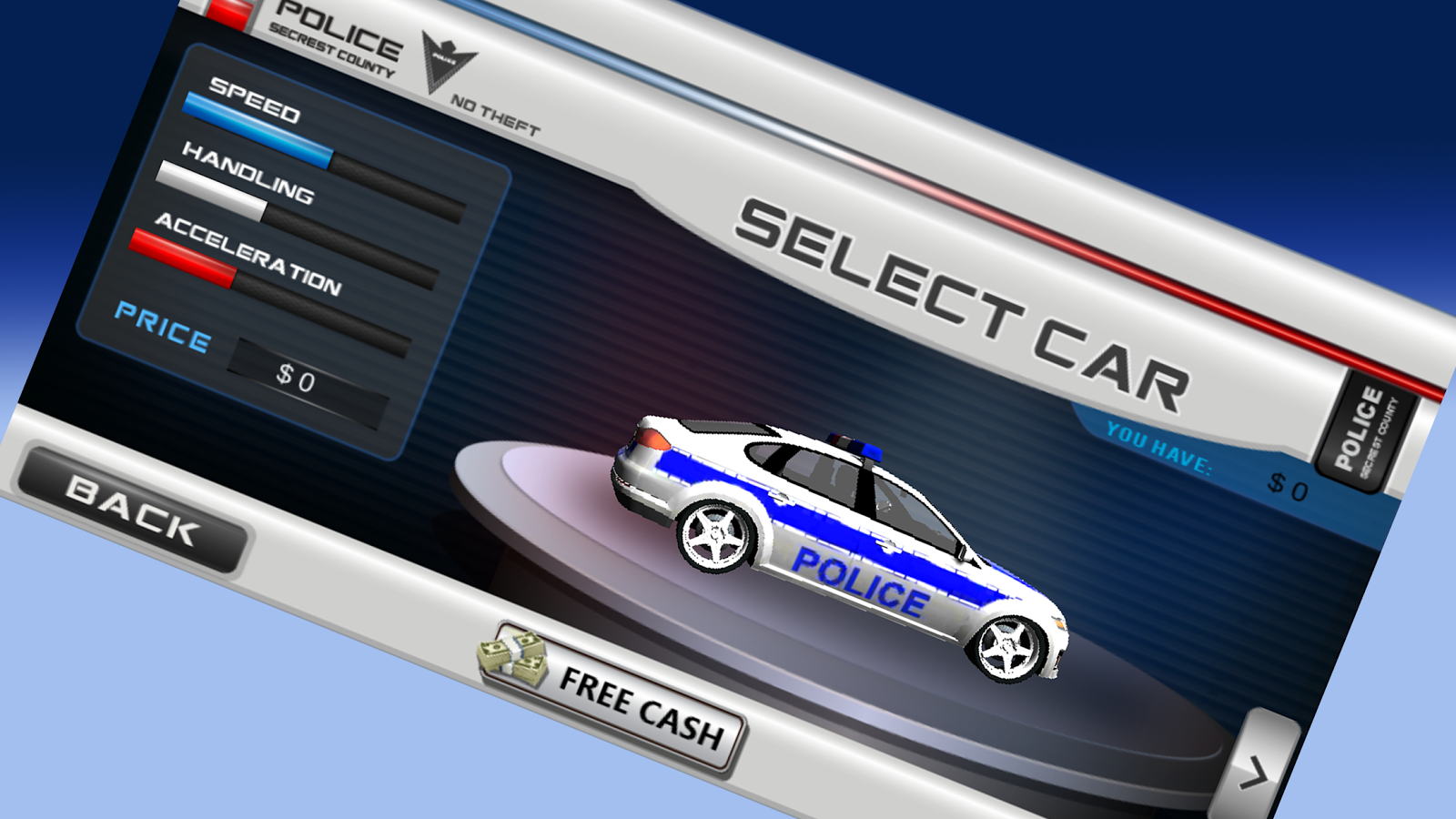 3D Police Car Racing Game截图3