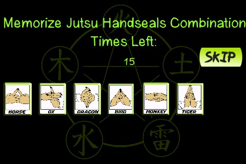 Ninja Hand Seals Puzzles截图2