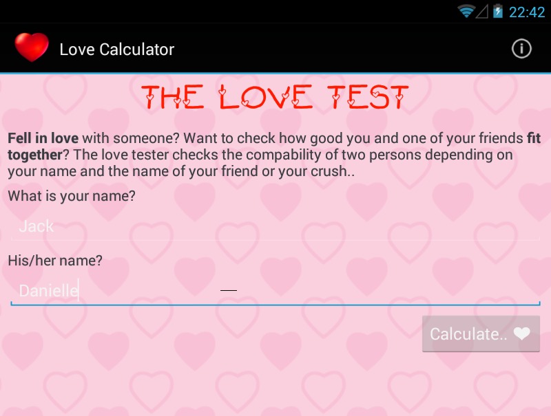 Love Calculator HD+截图3