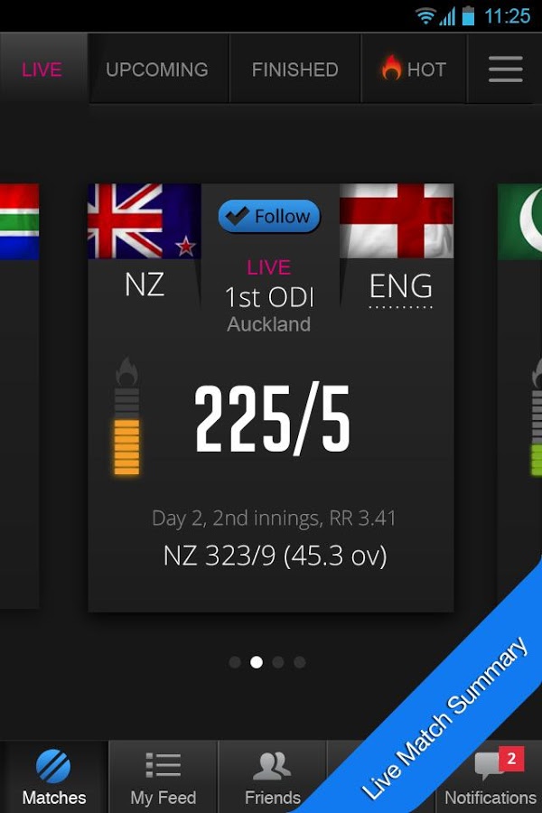 Live Cricket Scores & Friends截图2