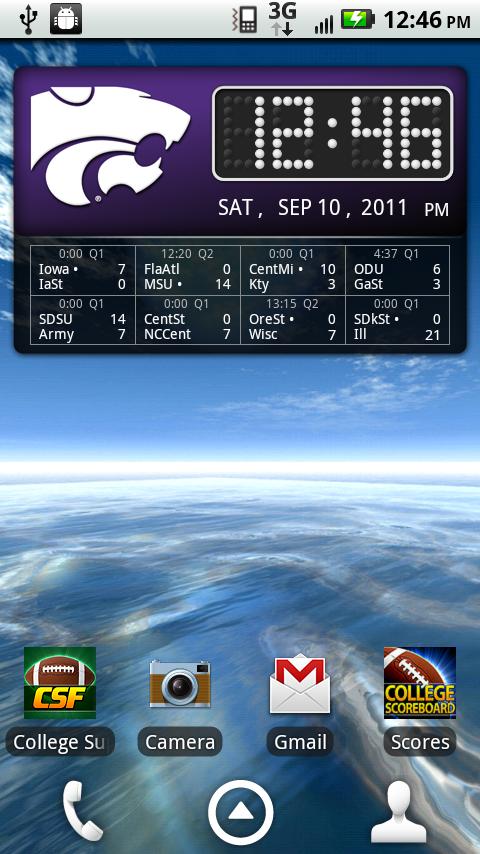 Kansas State Live Clock截图2