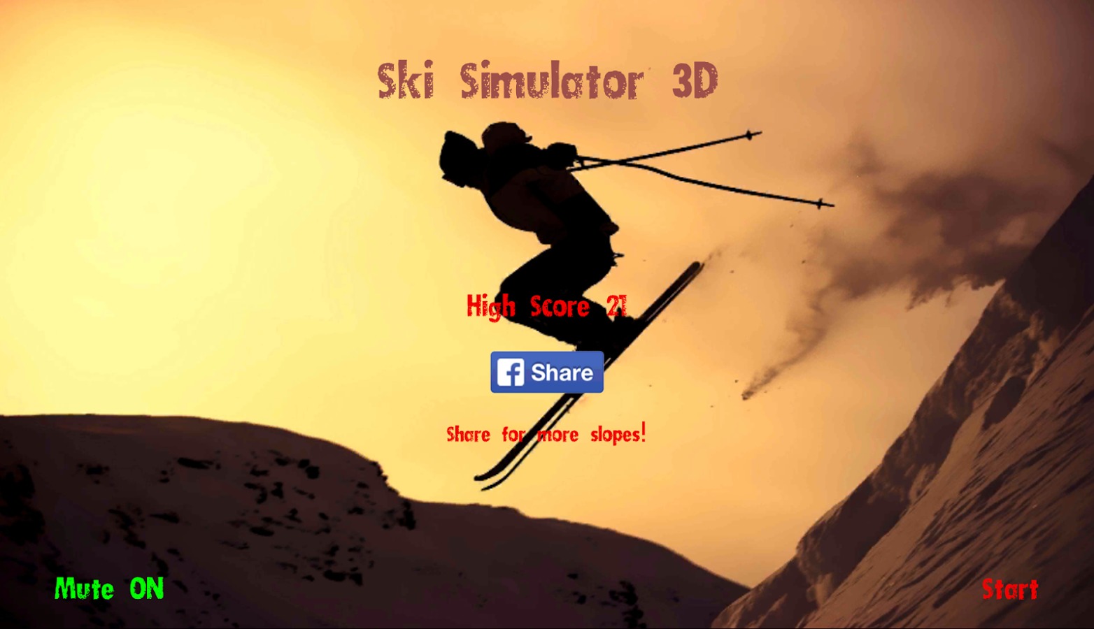 Ski Simulator 3D截图1