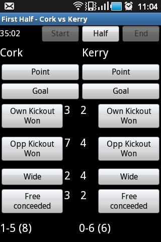 GAA Football Stats Recorder截图2