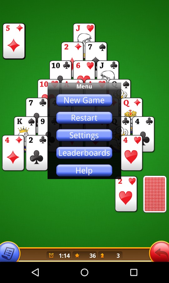 Classic Pyramid Solitaire截图2