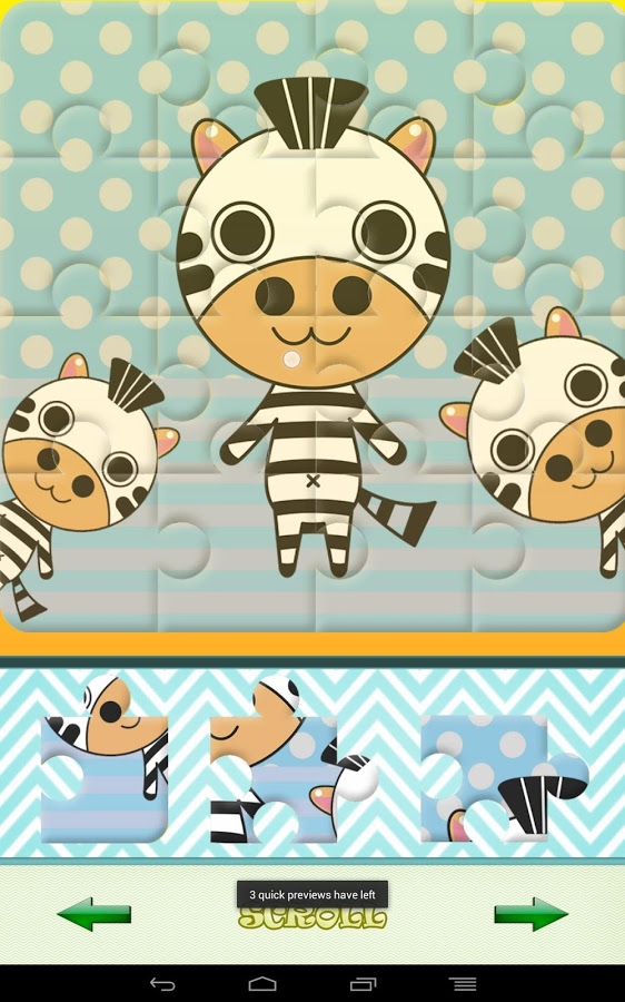 Cute Puzzle Zebra and Friends截图5