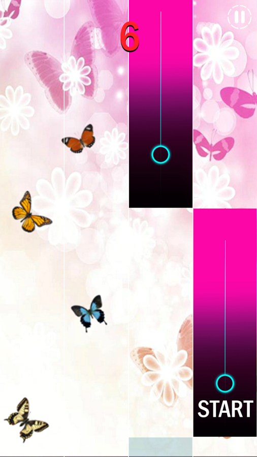 magic piano tiles pink butterfly截图3