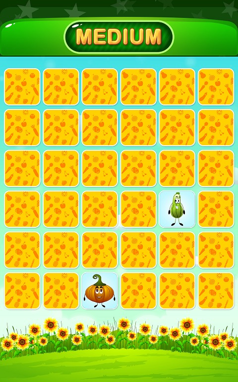 Vegetable Memory Match Game截图3