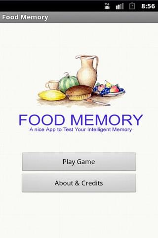 Food Memory Game截图1